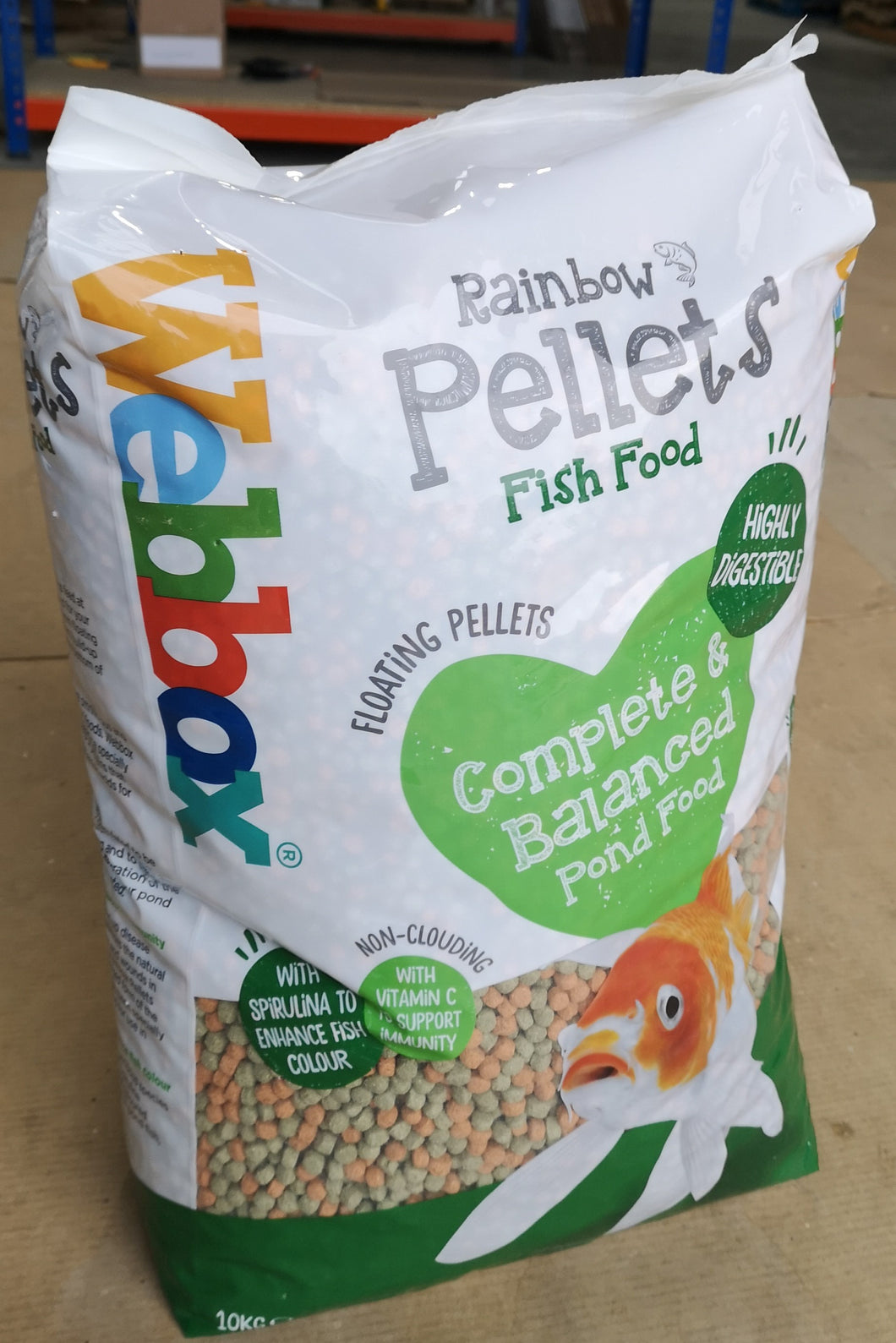 Webbox Fish Rainbow Pond Pellets Price Includes Delivery (UK